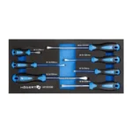 Högert 7-dijelni set ravnih odvijača umetak za radionička kolica HT7G132